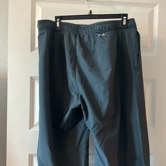 Adidas track pull on  pants greyish blue XL climalite with pockets workout pants - Picture 10 of 13